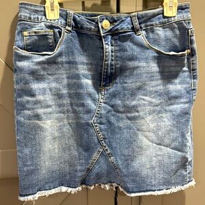 Wired Heart Jean Skirt